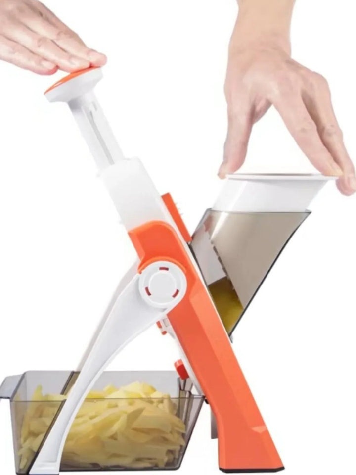 5-in-1 Vegetable Slicer with Collecting Tray - Orthorun