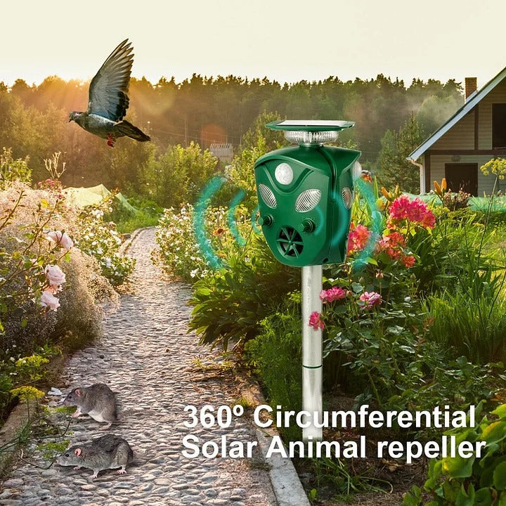 360° Solar Ultrasonic Animal Repeller - Orthorun
