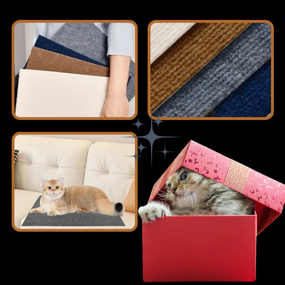 Adhesive Wall Mounted Cat Scratch Pad - Orthorun