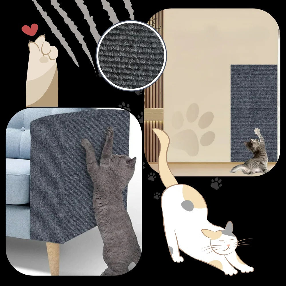 Adhesive Wall Mounted Cat Scratch Pad - Orthorun
