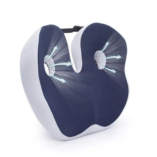 Adjustable Memory Foam Sit Bone Relief Seat Cushion - Orthorun
