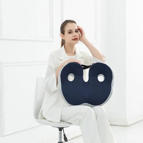 Adjustable Memory Foam Sit Bone Relief Seat Cushion - Orthorun