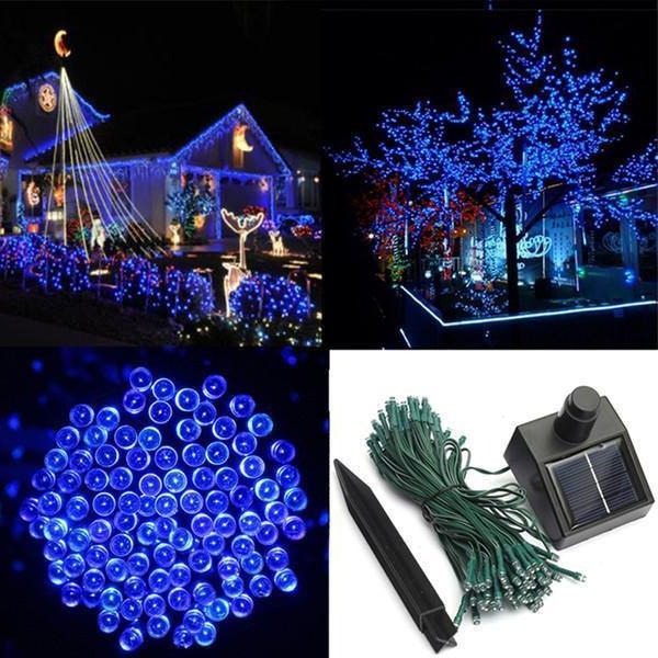 17-Meter String of 100 Led Solar-Powered Fairy Lights - Orthorun