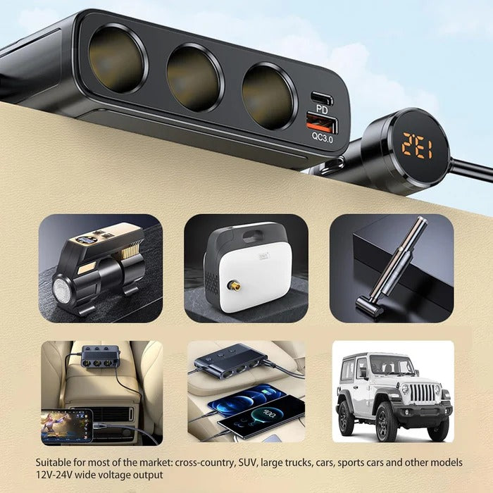7-in-1 Car Cigarette Lighter Adapter - Orthorun