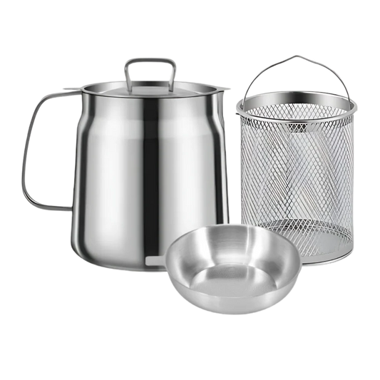 2-in-1 Stainless Steel Deep Frying Pot - Orthorun