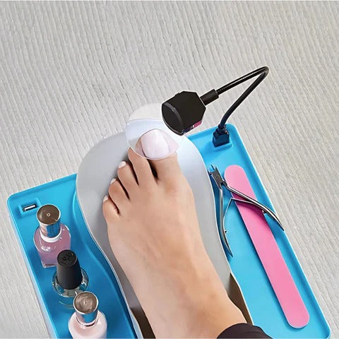 Adjustable Pedicure Rest with LED Magnifier - Orthorun