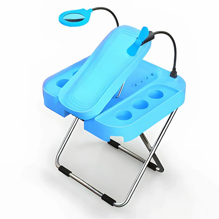 Adjustable Pedicure Rest with LED Magnifier - Orthorun