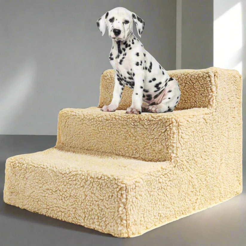 3 Step Portable Dog Stairs For Tall Bed - Orthorun