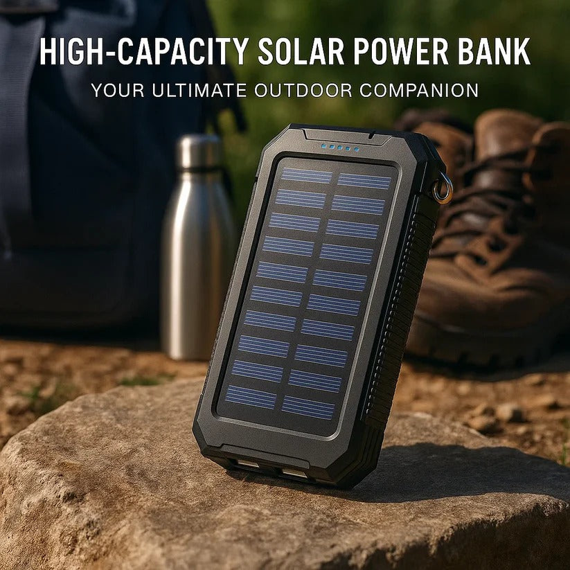 500000mAh Solar Charger Waterproof Power Bank External - Orthorun