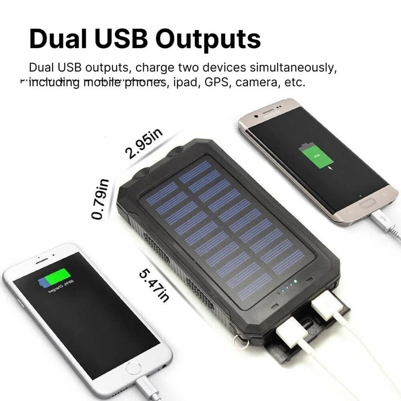 500000mAh Solar Charger Waterproof Power Bank External - Orthorun