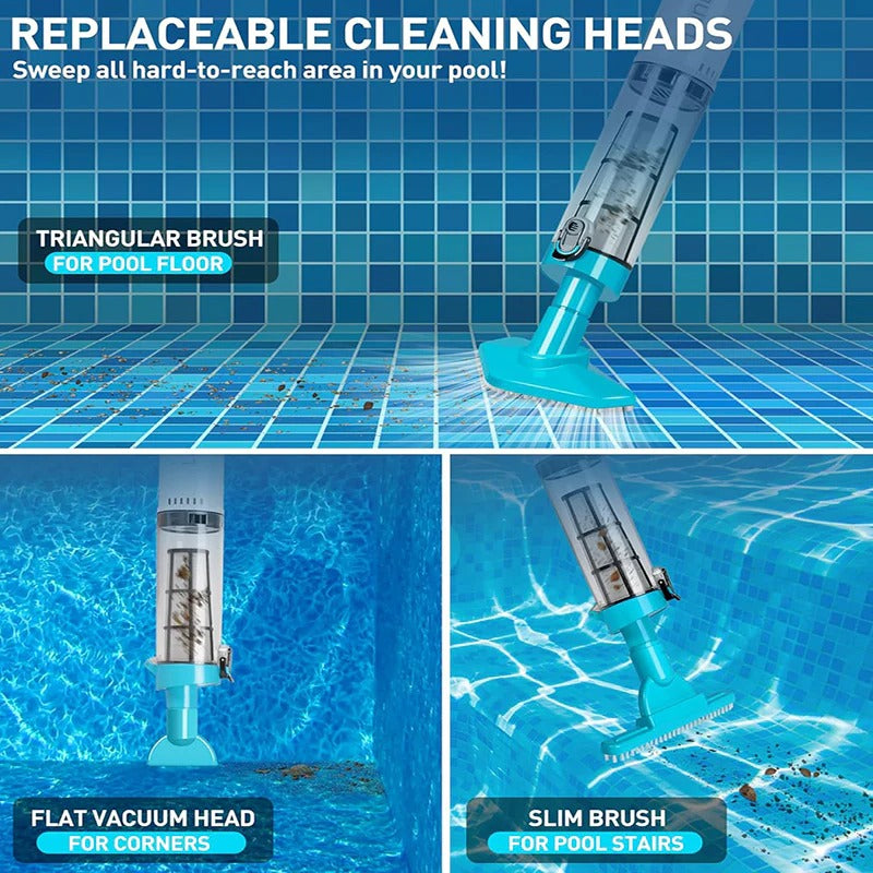 3 in 1 Cordless Rechargeable Pool Vacuum Cleaner - Orthorun