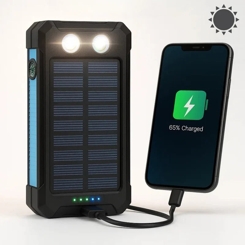 500000mAh Solar Charger Waterproof Power Bank External - Orthorun