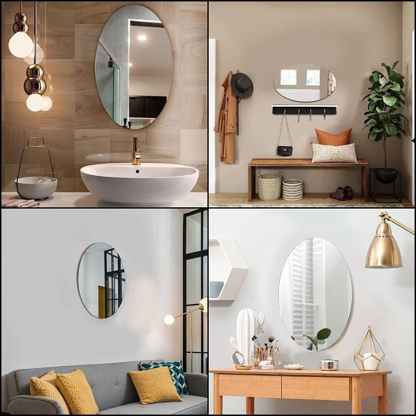 Adhesive Mirror | Oval Shape - Orthorun