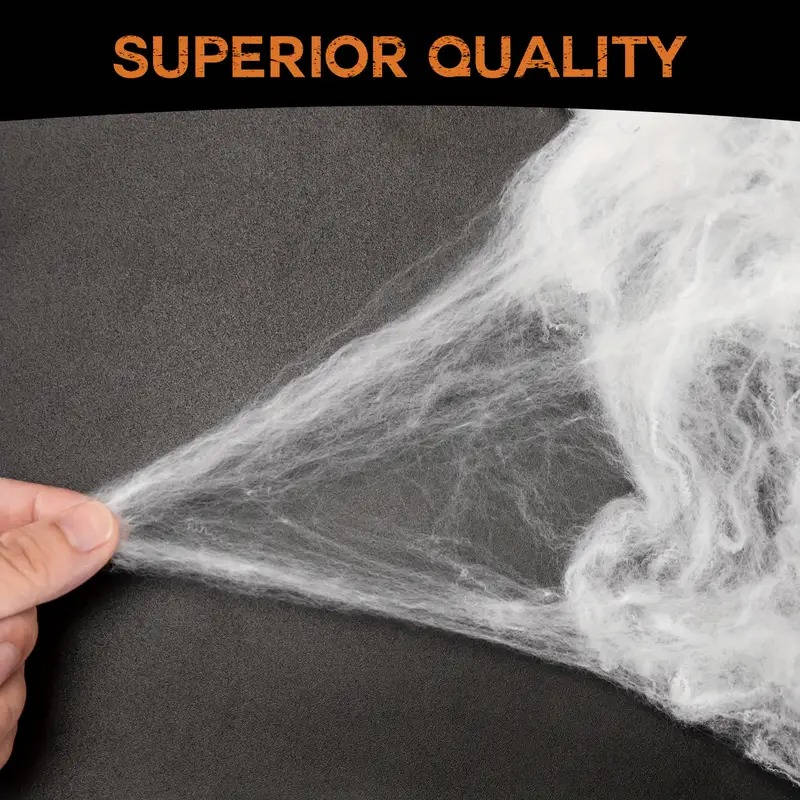 200 Sqft Spider Webs Halloween Door Decorations With Fake Spiders - Orthorun