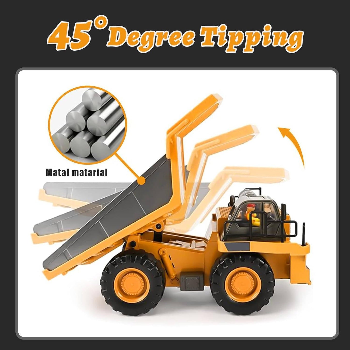 4WD Remote Control Excavator Bulldozer Dump - Orthorun