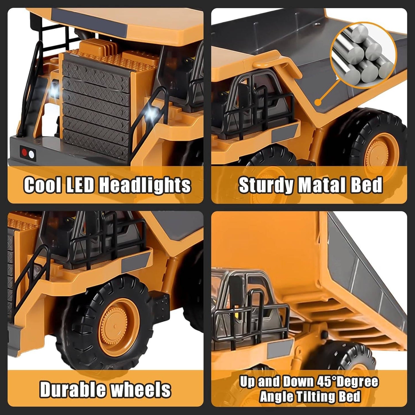 4WD Remote Control Excavator Bulldozer Dump - Orthorun