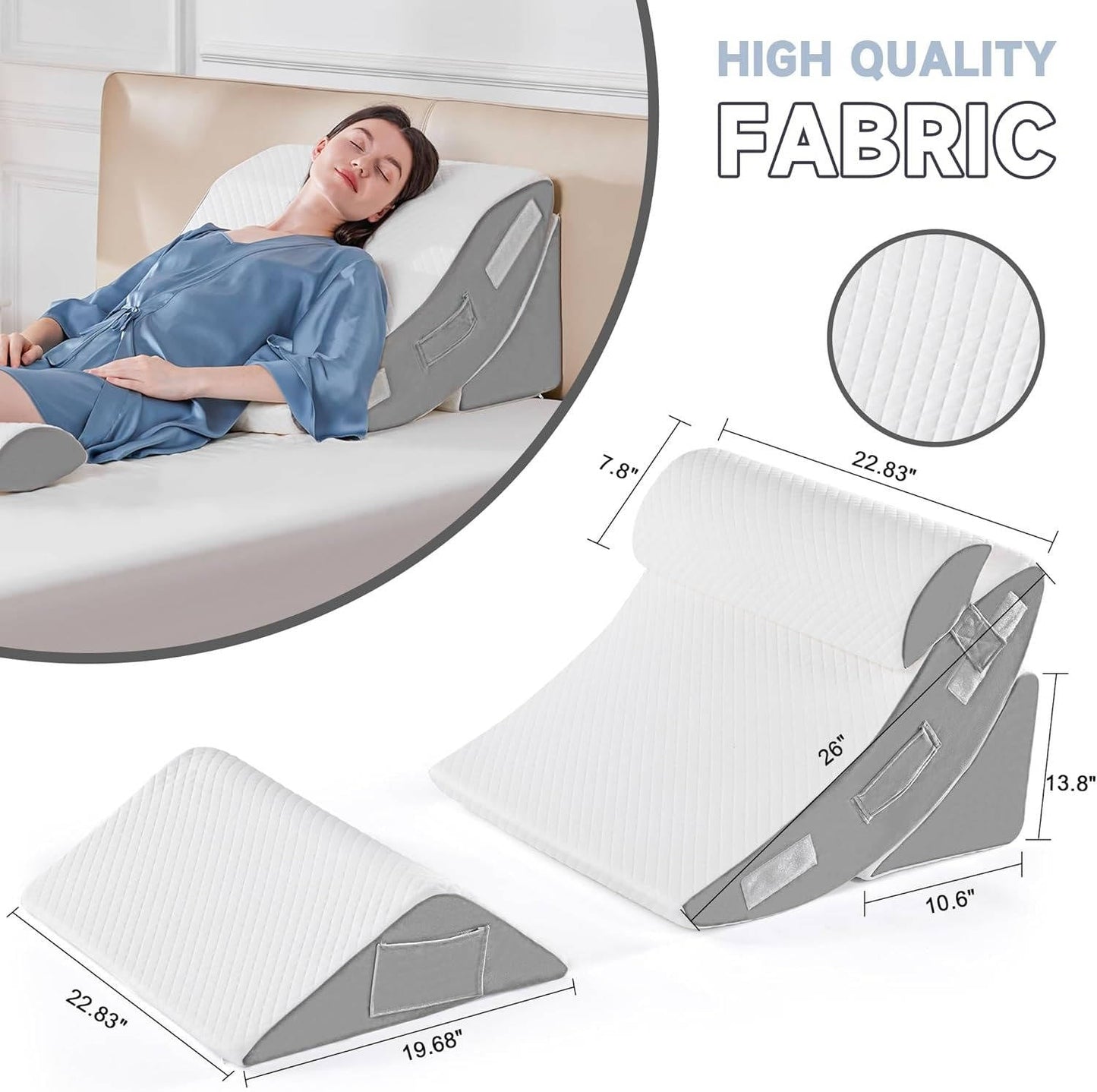 4Pcs Orthopedic Bed Wedge Pillow Set - Orthorun