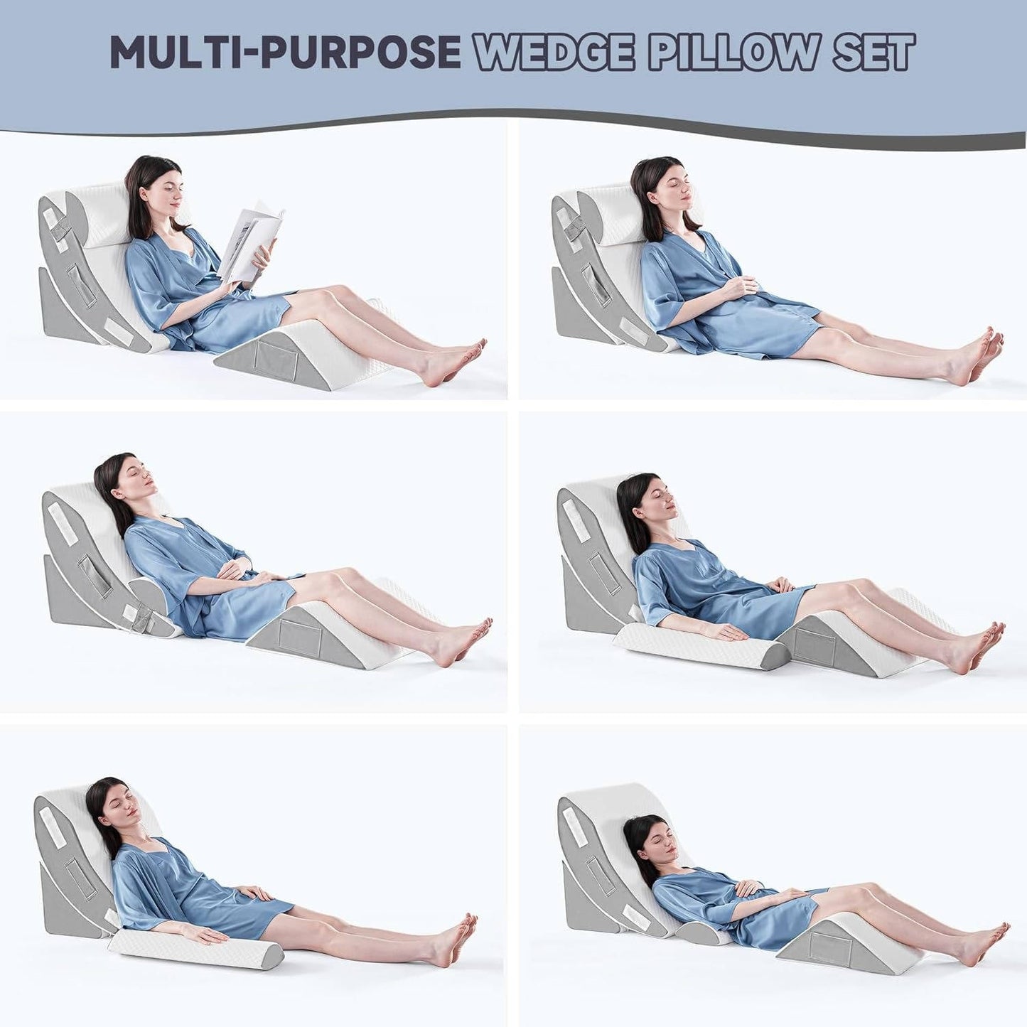 4Pcs Orthopedic Bed Wedge Pillow Set - Orthorun