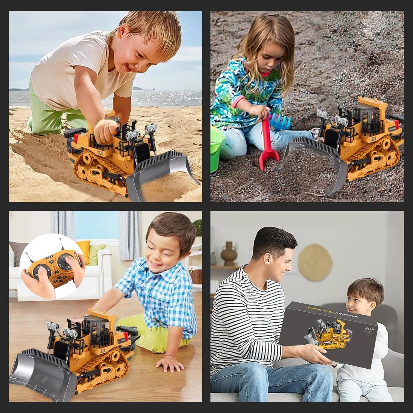 4WD Remote Control Excavator Bulldozer Dump - Orthorun