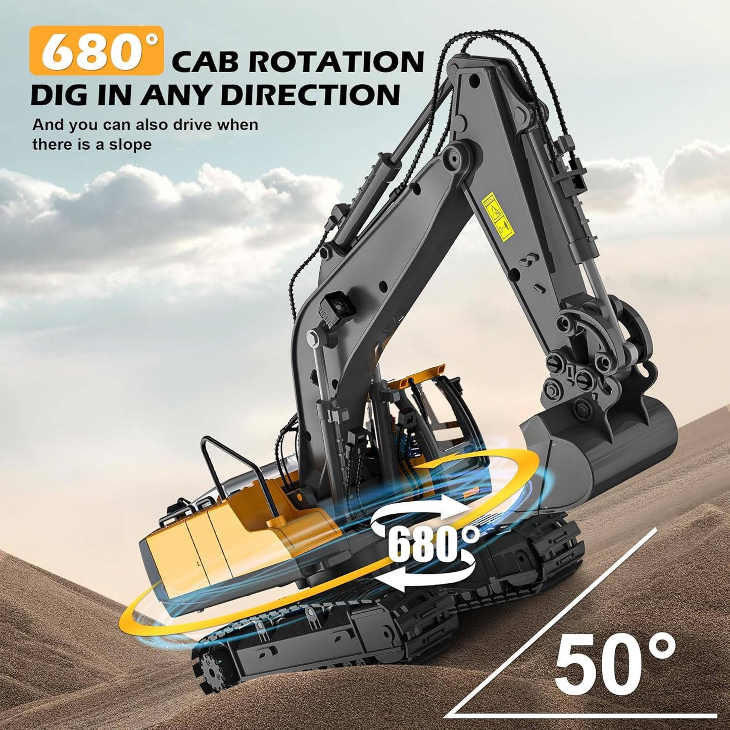 4WD Remote Control Excavator Bulldozer Dump - Orthorun