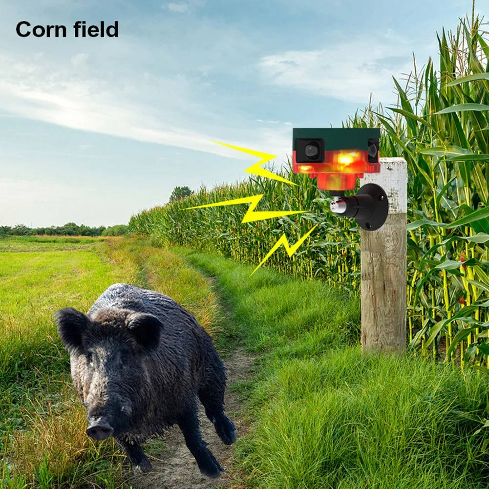 360 Degree Solar Repeller For Pigeon Bird Wild Boar Rabbit Deer - Orthorun