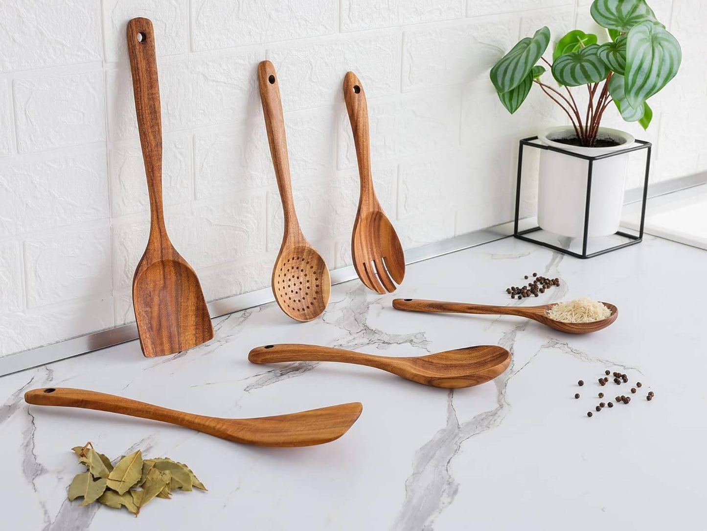 6pcs Wooden Utensils Set - Orthorun