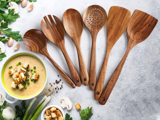 6pcs Wooden Utensils Set - Orthorun