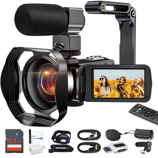 4K Video Camera Camcorder YouTube Vlogging WiFi 48MP Camera - Orthorun
