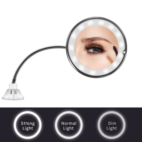 10X Magnifying LED Lighted Flexible Mirror - Orthorun