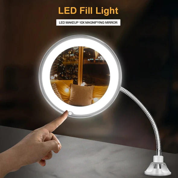 10X Magnifying LED Lighted Flexible Mirror - Orthorun