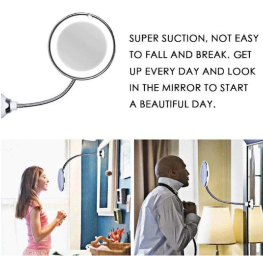10X Magnifying LED Lighted Flexible Mirror - Orthorun