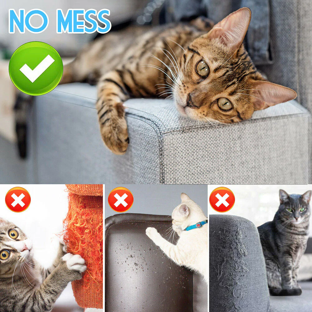 8PC Cat Scratch Furniture Protector Guards Anti-Scratch Couch Protector Pads - Orthorun