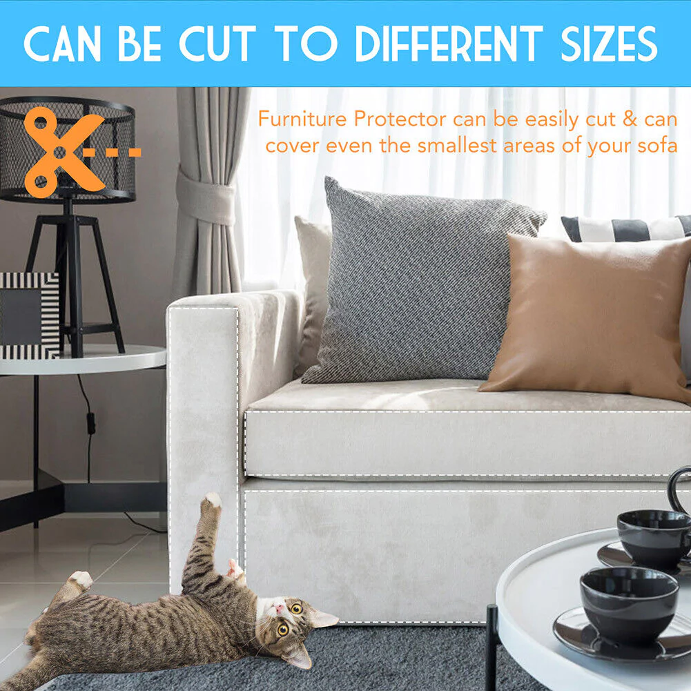 8PC Cat Scratch Furniture Protector Guards Anti-Scratch Couch Protector Pads - Orthorun