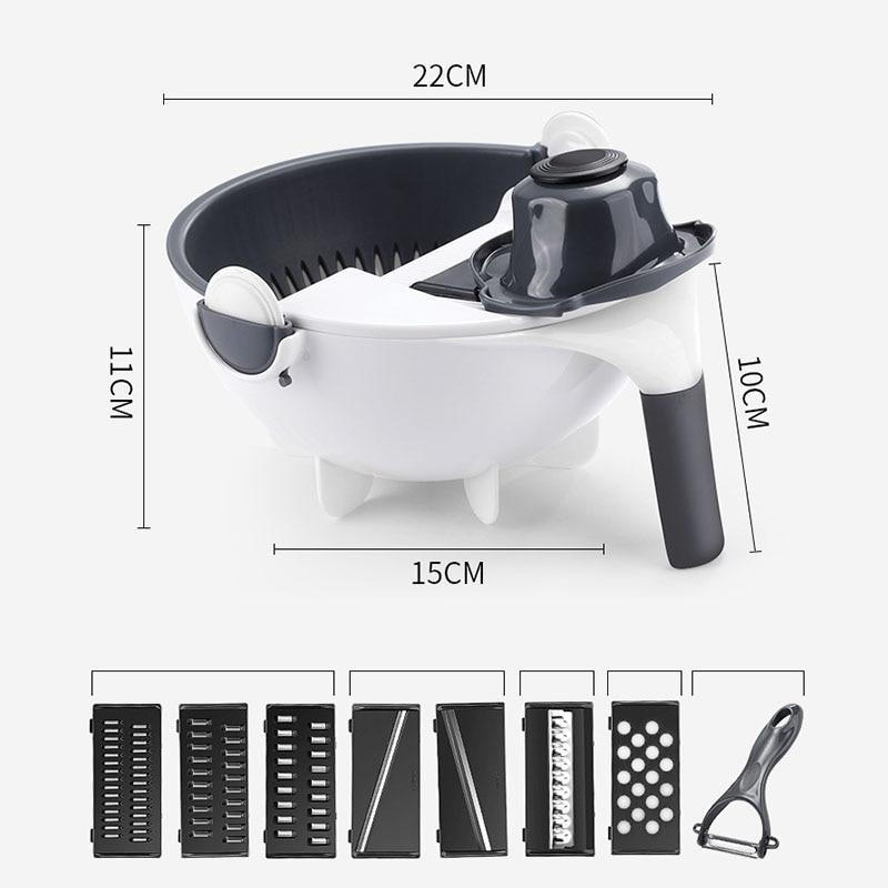 7-in-1 chopper and vegetable slicer - Orthorun