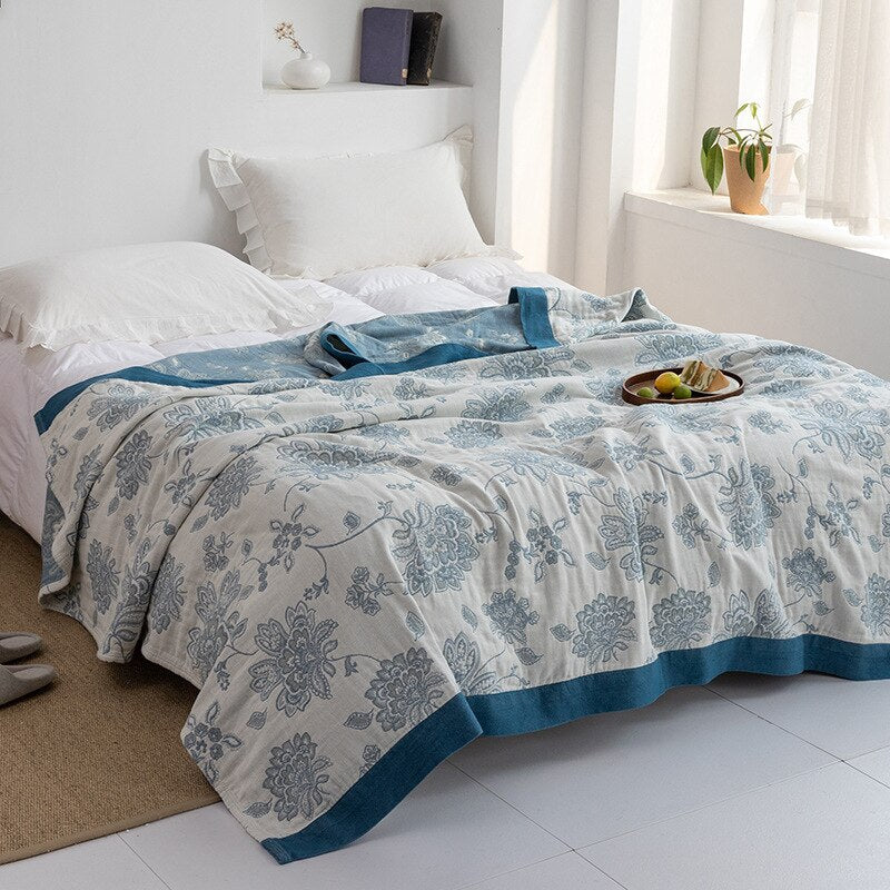 Orthorun | Myk Japanese Throw Blanket – Soft Lightweight Couch Cover for Home Decor