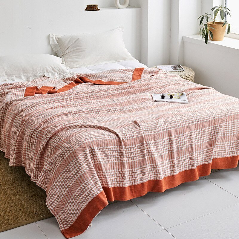 Orthorun | Myk Japanese Throw Blanket – Soft Lightweight Couch Cover for Home Decor