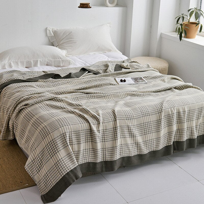 Orthorun | Myk Japanese Throw Blanket – Soft Lightweight Couch Cover for Home Decor