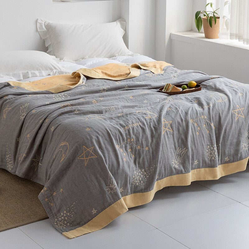 Orthorun | Myk Japanese Throw Blanket – Soft Lightweight Couch Cover for Home Decor