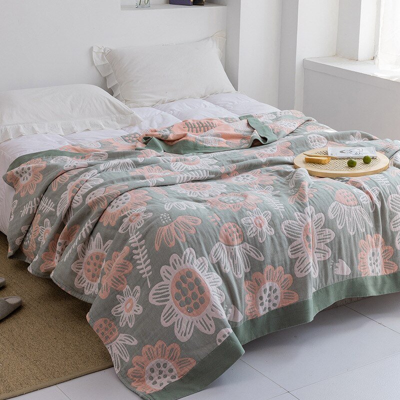 Orthorun | Myk Japanese Throw Blanket – Soft Lightweight Couch Cover for Home Decor