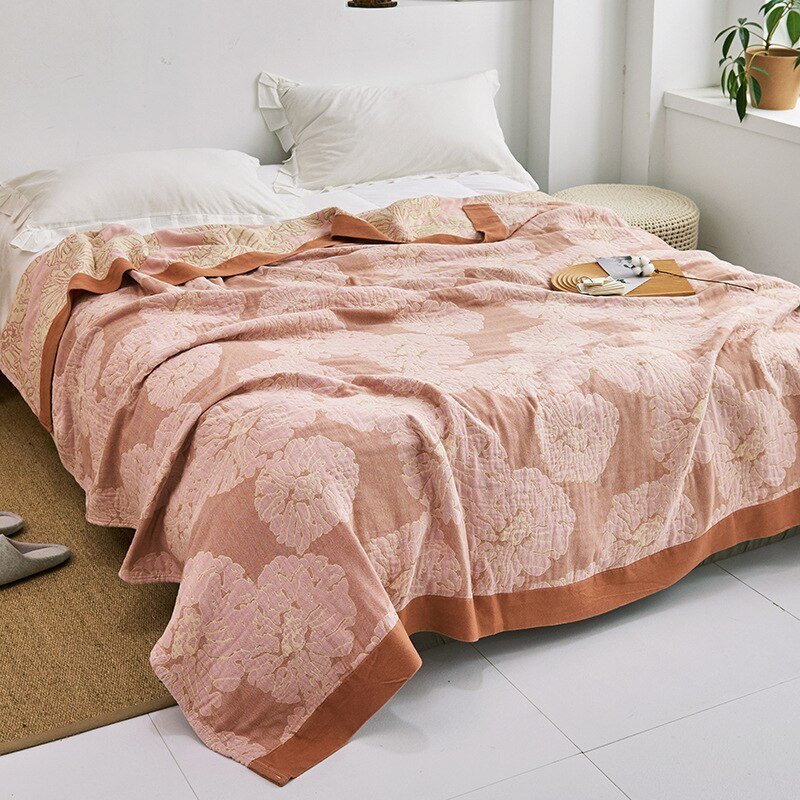 Orthorun | Myk Japanese Throw Blanket – Soft Lightweight Couch Cover for Home Decor