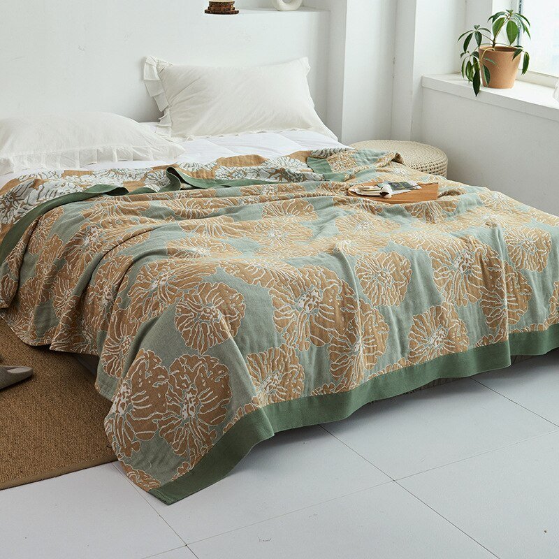 Orthorun | Myk Japanese Throw Blanket – Soft Lightweight Couch Cover for Home Decor