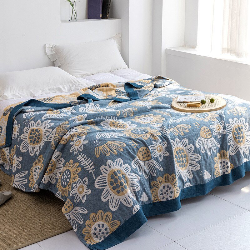 Orthorun | Myk Japanese Throw Blanket – Soft Lightweight Couch Cover for Home Decor