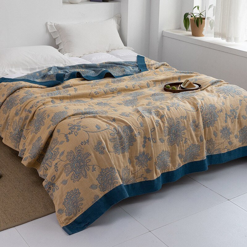 Orthorun | Myk Japanese Throw Blanket – Soft Lightweight Couch Cover for Home Decor