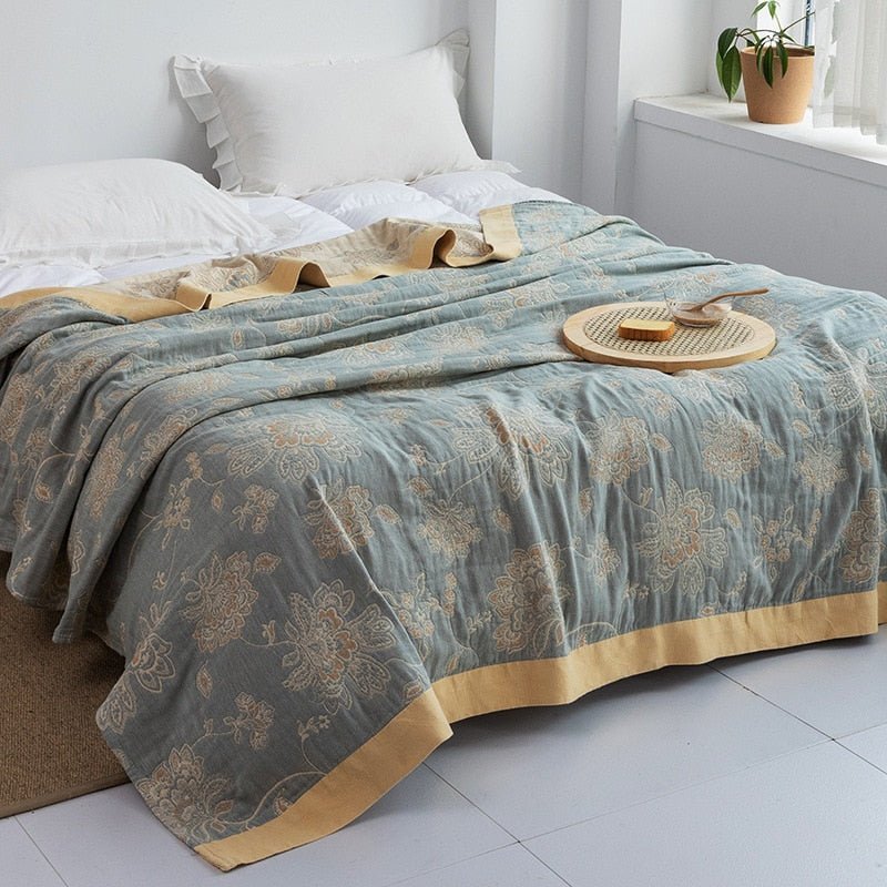 Orthorun | Myk Japanese Throw Blanket – Soft Lightweight Couch Cover for Home Decor