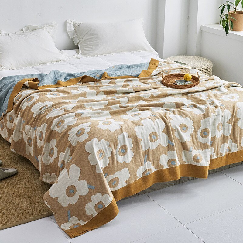 Orthorun | Myk Japanese Throw Blanket – Soft Lightweight Couch Cover for Home Decor