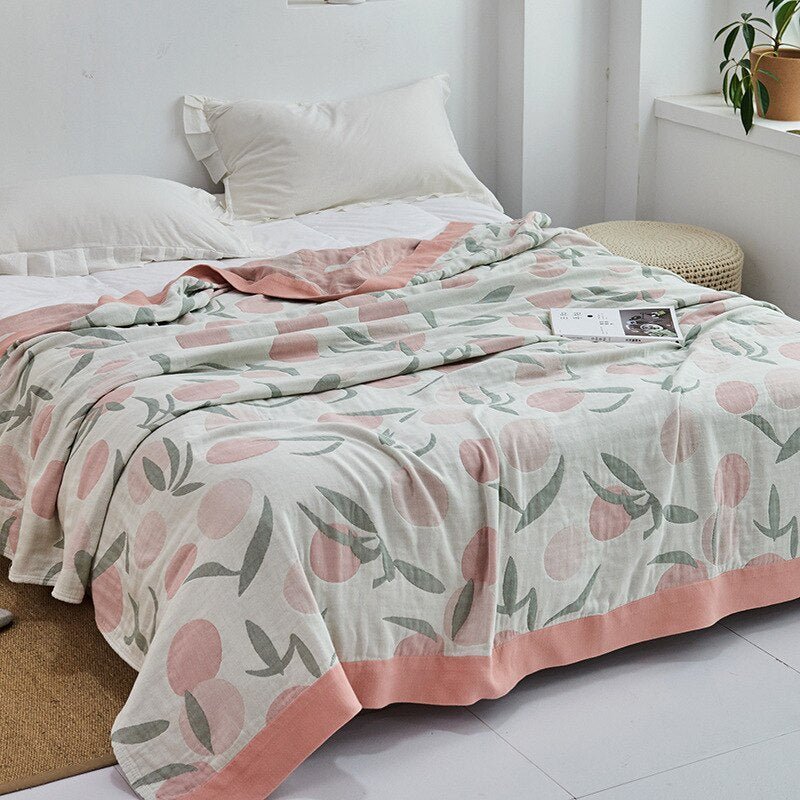 Orthorun | Myk Japanese Throw Blanket – Soft Lightweight Couch Cover for Home Decor
