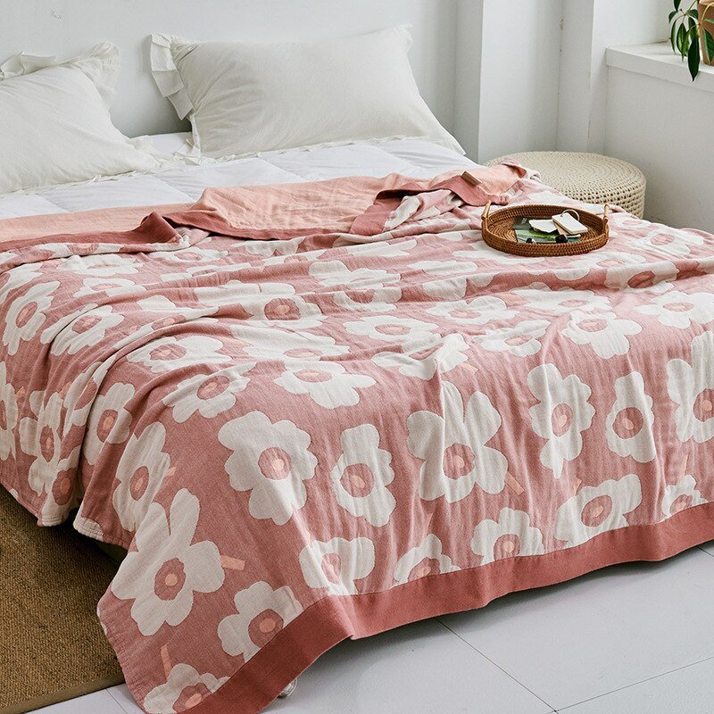Orthorun | Myk Japanese Throw Blanket – Soft Lightweight Couch Cover for Home Decor