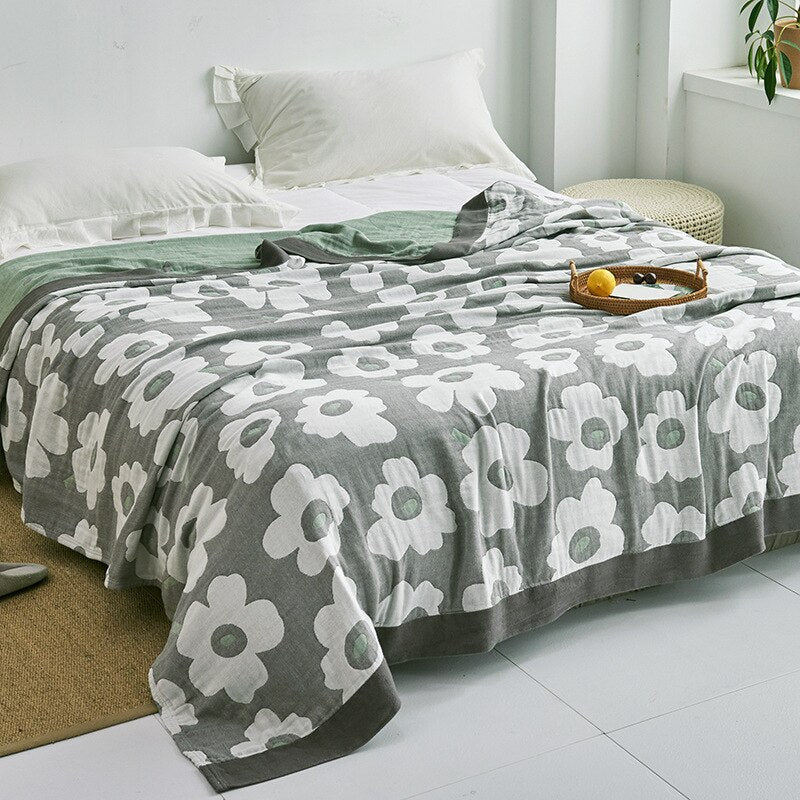 Orthorun | Myk Japanese Throw Blanket – Soft Lightweight Couch Cover for Home Decor