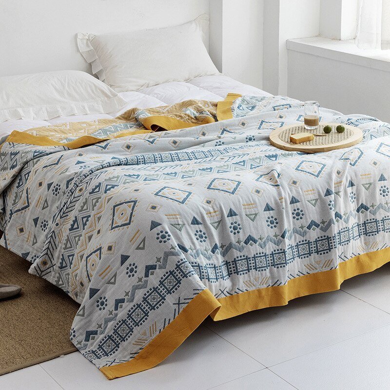 Orthorun | Myk Japanese Throw Blanket – Soft Lightweight Couch Cover for Home Decor