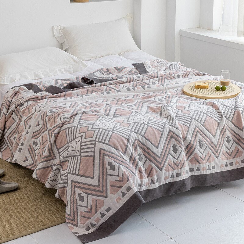Orthorun | Myk Japanese Throw Blanket – Soft Lightweight Couch Cover for Home Decor
